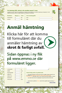 Anmäl hämtning av skrot och farligt avfall »