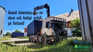 Anmäl hämtning av skrot & farligt avfall på Gotland!