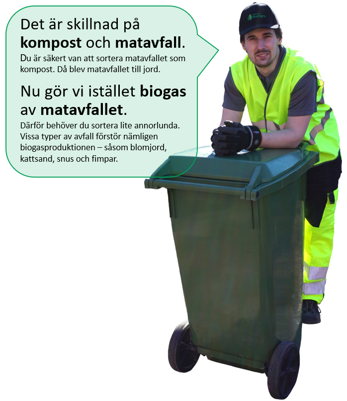 Nu gör vi biogas av matavfallet